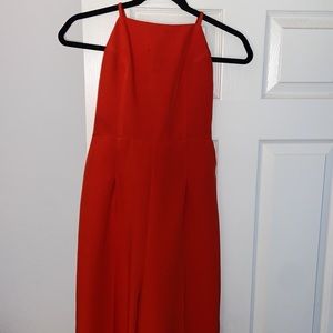 Topshop Strappy Open Back Wide-Leg Jumpsuit